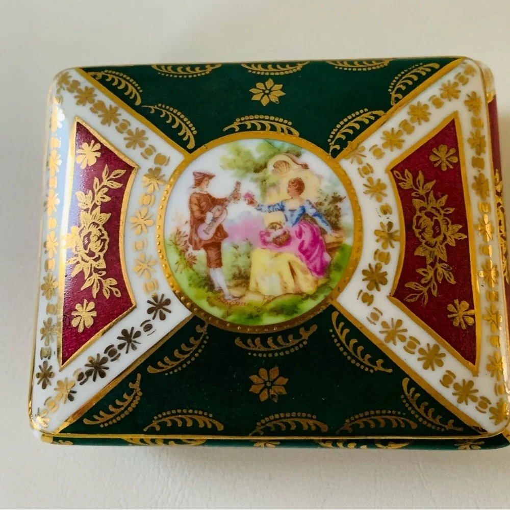 Porcelain trinket box from West Germany